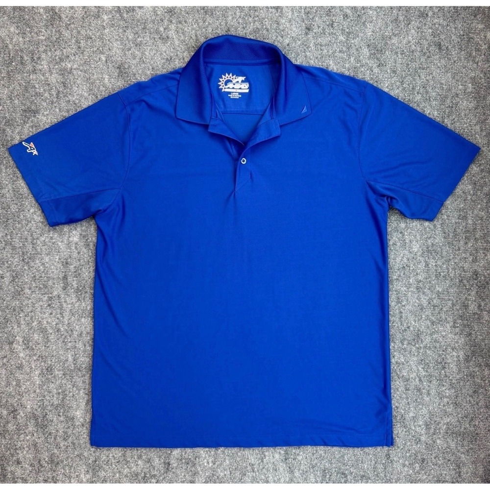 Ahead Sun Protection Golf Polo Mens Large Royal Blue Performance S/S Shirt